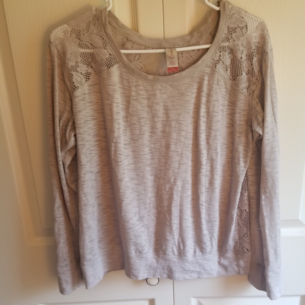 Long Sleeve Beige Tshirt